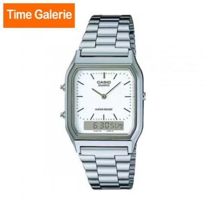 Casio Vintage AQ-230A-7D Silver Stainless Steel Men Watch / Women Watch Casio Vintage AQ-230A-7D Silver Stainless Steel Men Watch / Women Watch
