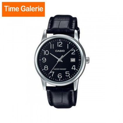 Casio General MTP-V002L-1B Black Leather Band Men Watch Casio General MTP-V002L-1B Black Leather Band Men Watch