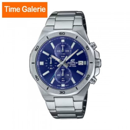 Casio Edifice EFV-640D-2AV Silver Stainless Steel Band Men Watch