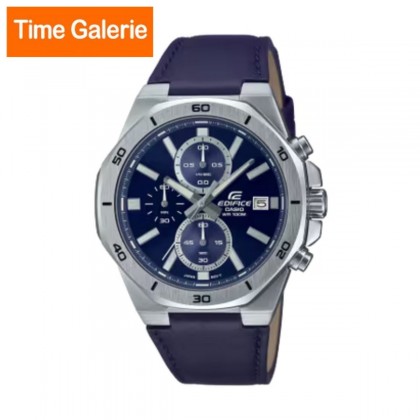 Casio Edifice EFV-640L-2AV Navy Blue Leather Band Men Watch Casio Edifice EFV-640L-2AV Navy Blue Leather Band Men Watch