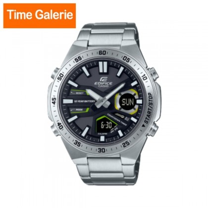 Casio Edifice EFV-C110D-1A3V Silver Stainless Steel Band Digital - Analog Men Watch Casio Edifice EFV-C110D-1A3V Silver Stainless Steel Band Digital - Analog Men Watch
