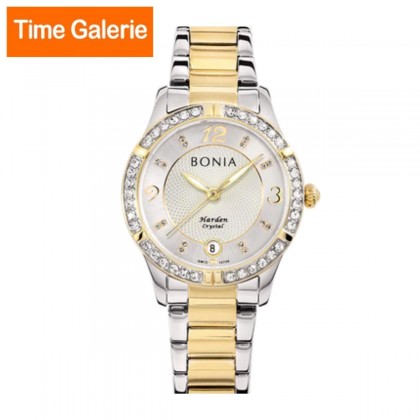 Bonia BNB10708-2115S Gold Stainless Steel Strap Analog Women Watch Bonia BNB10708-2115S Gold Stainless Steel Strap Analog Women Watch