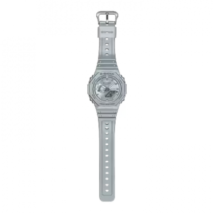 Casio G-Shock Forgotten Future Series GA-2100FF-8A Metallic Silver Resin Band Men Sport Watch