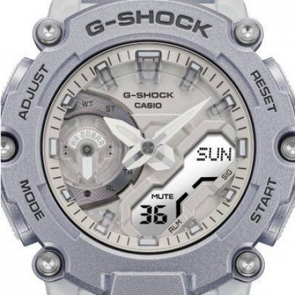 Casio G-Shock Forgotten Future Series GA-2200FF-8A Metallic Silver Resin Band Men Sport Watch Casio G-Shock Forgotten Future Series GA-2200FF-8A Metallic Silver Resin Band Men Sport Watch