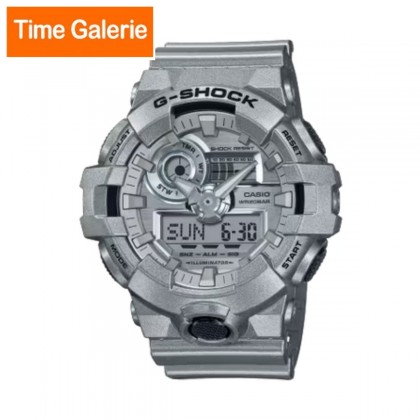 Casio G-Shock Forgotten Future Series GA-700FF-8A Metallic Silver Resin Band Men Sport Watch Casio G-Shock Forgotten Future Series GA-700FF-8A Metallic Silver Resin Band Men Sport Watch