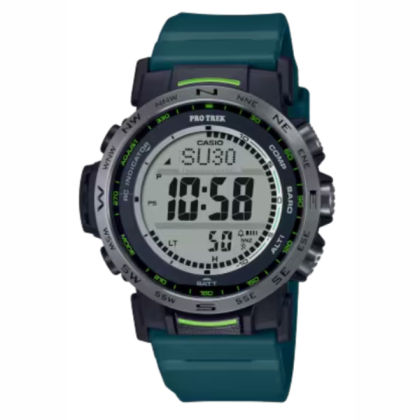 CASIO PRO TREK PRW-35Y-3 Turquoise Green Bio-Based Resin Band Men Watch CASIO PRO TREK PRW-35Y-3 Turquoise Green Bio-Based Resin Band Men Watch