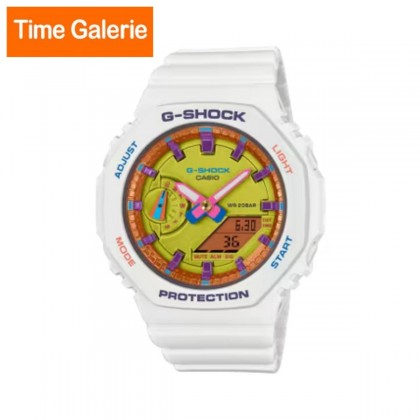 Casio G-Shock Women Bright Summer Colors Series GMA-S2100BS-7A White Resin Band Sports Watch Casio G-Shock Women Bright Summer Colors Series GMA-S2100BS-7A White Resin Band Sports Watch