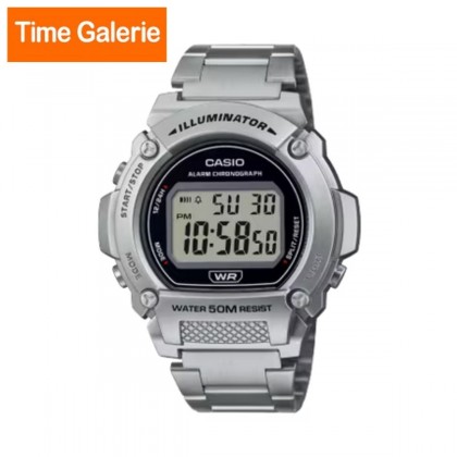 Casio General W-219HD-1AV Stainless Steel Band Men Watch Casio General W-219HD-1AV Stainless Steel Band Men Watch