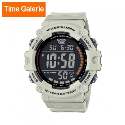 Casio General AE-1500WH-8B2V Light Grey Resin Band Men Watch Casio General AE-1500WH-8B2V Light Grey Resin Band Men Watch