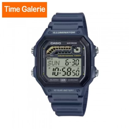 Casio General WS-1600H-2AV Blue Resin Band Men Watch