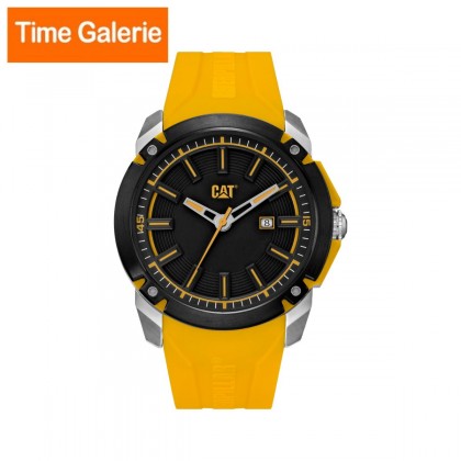 CAT AH.161.27.127 Yellow Silicone Rubber Band with Black Dial Men Watch CAT AH.161.27.127 Yellow Silicone Rubber Band with Black Dial Men Watch