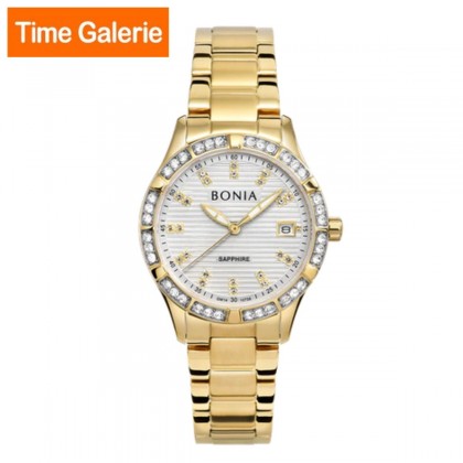 Bonia BNB10738-2217S Gold Stainless Steel Strap Analog Women Watch Bonia BNB10738-2217S Gold Stainless Steel Strap Analog Women Watch