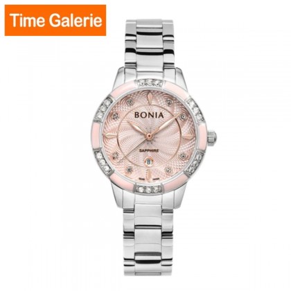 Bonia BNB10740-2377S Full Silver Stainless Steel Strap with Pink Dial Analog Women Watch Bonia BNB10740-2377S Full Silver Stainless Steel Strap with Pink Dial Analog Women Watch