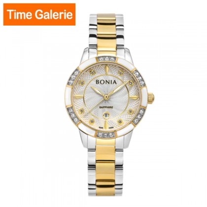 Bonia BNB10740-2117S Silver/Gold Stainless Steel Strap Analog Women Watch Bonia BNB10740-2117S Silver/Gold Stainless Steel Strap Analog Women Watch