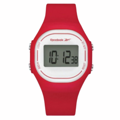 Reebok Fluidity RV-FLD-U9-PRIR-WR Vector Red Silicone with SS Buckle Digital Women Watch Reebok Fluidity RV-FLD-U9-PRIR-WR Vector Red Silicone with SS Buckle Digital Women Watch