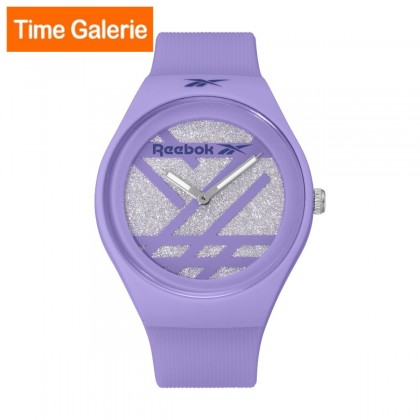 REEBOK SPARKLE RUN 2.0 GLITTER RV-SR2-L1-PVPV-11 Silver Dial Purple Rubber Strap Analog Women Watch REEBOK SPARKLE RUN 2.0 GLITTER RV-SR2-L1-PVPV-11 Silver Dial Purple Rubber Strap Analog Women Watch