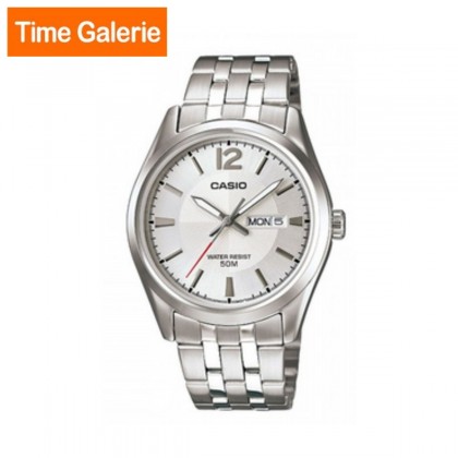 Casio General MTP-1335D-7AV Silver Stainless Steel Band with White Dial Men Watch Casio General MTP-1335D-7AV Silver Stainless Steel Band with White Dial Men Watch
