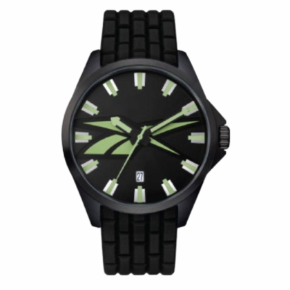 Reebok Primary RV-PRM-G3-SBIB-BZ Warrior Black with Green Luminous Men Watch| Analog Dial | Silicone Strap | 2Y Warranty