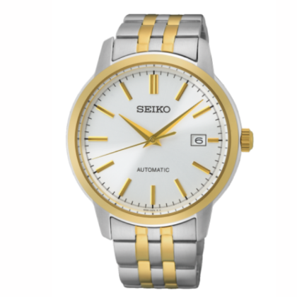 Seiko SRPH92K1 Automatic Hardlex Glass Silver / Gold-Tone Stainless Steel Case & Strap Men's Watch Seiko SRPH92K1 Automatic Hardlex Glass Silver / Gold-Tone Stainless Steel Case & Strap Men's Watch