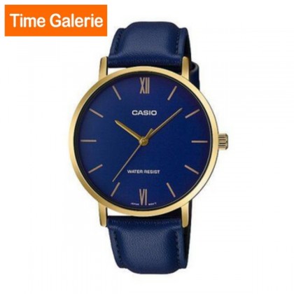 Casio General MTP-VT01GL-2B Blue Leather Band Men Watch Casio General MTP-VT01GL-2B Blue Leather Band Men Watch