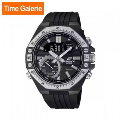 Casio Edifice ECB-10TP-1A Black Resin Band Analog-Digital Men Watch Casio Edifice ECB-10TP-1A Black Resin Band Analog-Digital Men Watch