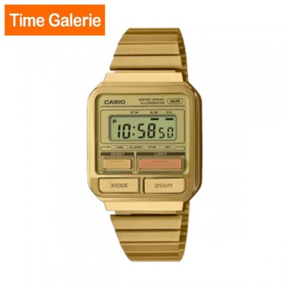 Casio Vintage A120WEG-9A Gold Stainless Steel Band Women / Men / Unisex Watch Casio Vintage A120WEG-9A Gold Stainless Steel Band Women / Men / Unisex Watch