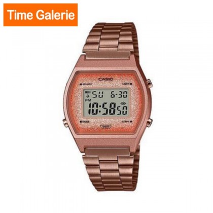 Casio Vintage B640WCG-5DF Rose Gold Stainless Steel Strap with Dial Digital Unisex Watch Casio Vintage B640WCG-5DF Rose Gold Stainless Steel Strap with Dial Digital Unisex Watch