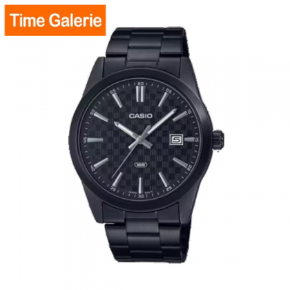 Casio General MTP-VD03B-1A Black Stainless Steel Strap with Black Dial Analog Men Watch Casio General MTP-VD03B-1A Black Stainless Steel Strap with Black Dial Analog Men Watch