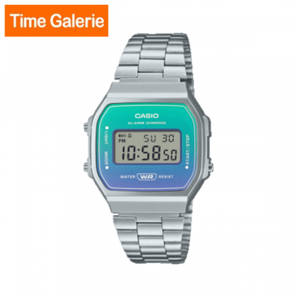 Casio Vintage A168WER-2A Silver Stainless Steel Strap Unisex Digital Watch Casio Vintage A168WER-2A Silver Stainless Steel Strap Unisex Digital Watch
