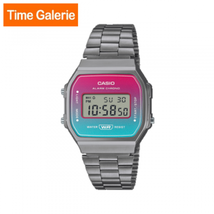Casio Vintage A168WERB-2A Grey Stainless Steel Strap Unisex Digital Watch Casio Vintage A168WERB-2A Grey Stainless Steel Strap Unisex Digital Watch