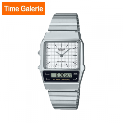 Casio Vintage AQ-800E-7A Silver Stainless Steel Band Women Watch Casio Vintage AQ-800E-7A Silver Stainless Steel Band Women Watch