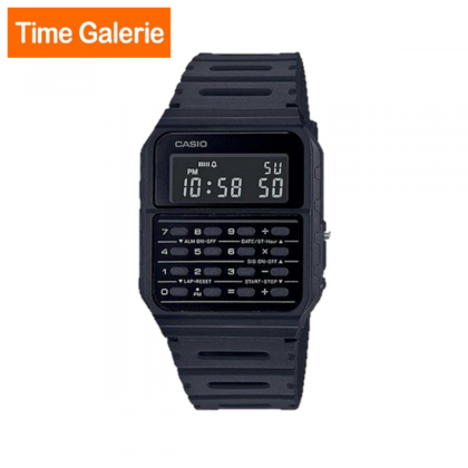 [FREE Casio Calculator] Casio Vintage CA-53WF-1B Black Strap Calculator Men Watch
