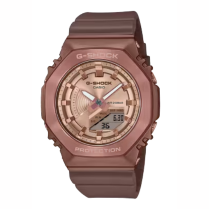 Casio G-Shock Women GM-S2100BR-5A Bronze Resin Band Analog-Digital Sports Watch
