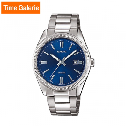 Casio General MTP-1302PD-2A Dark Blue Dial with Stainless Steel Dial Analog Men Watch Casio General MTP-1302PD-2A Dark Blue Dial with Stainless Steel Dial Analog Men Watch
