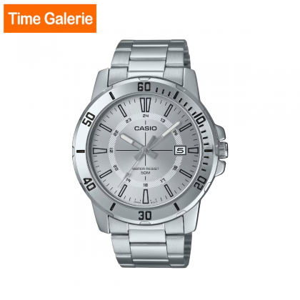 Casio General MTP-VD01D-7CV Silver Stainless Steel Strap with White Dial Analog Men Watch Casio General MTP-VD01D-7CV Silver Stainless Steel Strap with White Dial Analog Men Watch