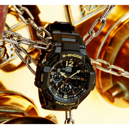 Casio G-shock GA-1100GB-1A Gravity Master Black Strap Analog-Digital Men Sport Watch Casio G-shock GA-1100GB-1A Gravity Master Black Strap Analog-Digital Men Sport Watch