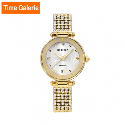 Bonia Women Elegance BNB10756-2217 Gold Stainless Steel Strap with Silver Dial Women Watch Bonia Women Elegance BNB10756-2217 Gold Stainless Steel Strap with Silver Dial Women Watch