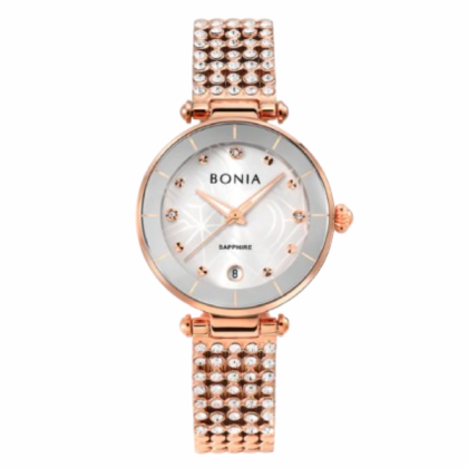 Bonia Women Elegance BNB10756-2517 Rose Gold Stainless Steel Strap with Silver Dial Women Watch Bonia Women Elegance BNB10756-2517 Rose Gold Stainless Steel Strap with Silver Dial Women Watch