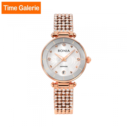 Bonia Women Elegance BNB10756-2517 Rose Gold Stainless Steel Strap with Silver Dial Women Watch Bonia Women Elegance BNB10756-2517 Rose Gold Stainless Steel Strap with Silver Dial Women Watch