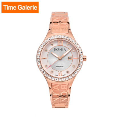 Bonia Women Elegance BNB10757-2517S Rose Gold Stainless Steel Strap with White Dial Women Watch Bonia Women Elegance BNB10757-2517S Rose Gold Stainless Steel Strap with White Dial Women Watch