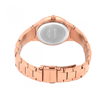 Bonia Women Elegance BNB10757-2517S Rose Gold Stainless Steel Strap with White Dial Women Watch Bonia Women Elegance BNB10757-2517S Rose Gold Stainless Steel Strap with White Dial Women Watch