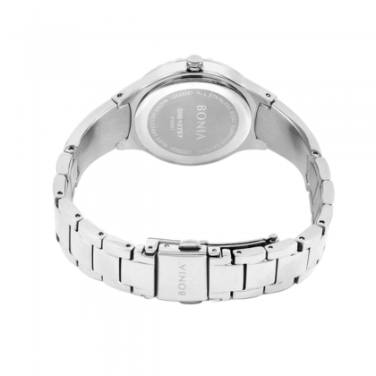 Bonia Women Elegance BNB10757-2337S Silver Stainless Steel Strap with Black Dial Women Watch Bonia Women Elegance BNB10757-2337S Silver Stainless Steel Strap with Black Dial Women Watch