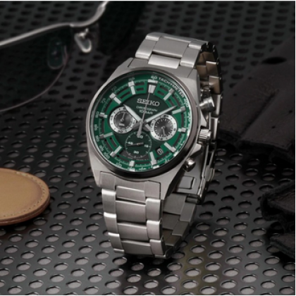 Seiko SSB405P1 Chronograph Conceptual Green Dial Analog Men Watch Seiko SSB405P1 Chronograph Conceptual Green Dial Analog Men Watch