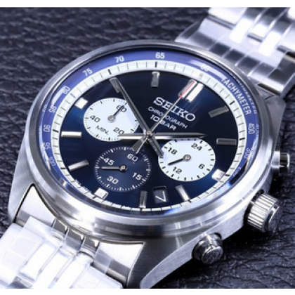 Seiko SSB427P1 Chronograph Conceptual Blue Dial Analog Men Watch Seiko SSB427P1 Chronograph Conceptual Blue Dial Analog Men Watch