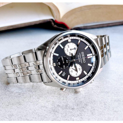 Seiko SSB429P1 Chronograph Conceptual Black Dial Analog Men Watch Seiko SSB429P1 Chronograph Conceptual Black Dial Analog Men Watch