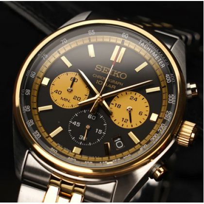 Seiko SSB430P1 Chronograph Quartz Hardlex Crystal Glass Analog Men Watch Seiko SSB430P1 Chronograph Quartz Hardlex Crystal Glass Analog Men Watch