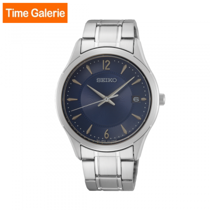 Seiko SUR419P1 Classic 39mm Quartz with Blue Dial Analog Men Watch Seiko SUR419P1 Classic 39mm Quartz with Blue Dial Analog Men Watch