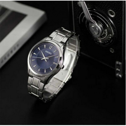 Seiko SUR419P1 Classic 39mm Quartz with Blue Dial Analog Men Watch Seiko SUR419P1 Classic 39mm Quartz with Blue Dial Analog Men Watch