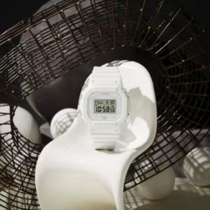 Casio G-Shock GMD-S5600BA-7DR Smaller Square White Resin Band Digital Women Watch Casio G-Shock GMD-S5600BA-7DR Smaller Square White Resin Band Digital Women Watch