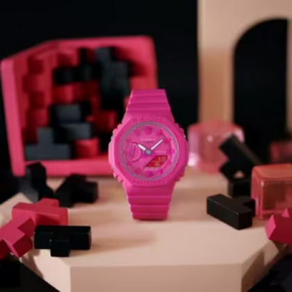 Casio G-Shock GMA-S2100P-4ADR Classic Pink Color Analog-Digital Women Watch Casio G-Shock GMA-S2100P-4ADR Classic Pink Color Analog-Digital Women Watch